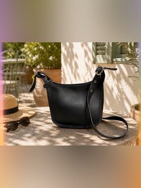 Coach Black Leather Crossbody Bag 9950